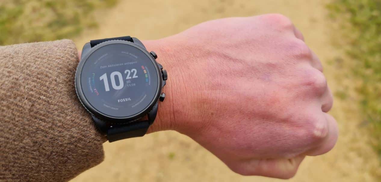 fossil gen 6 smartwatch test watchface am handgelenk