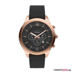 fossil-stella-gen-6-hybrid-schwarz-rosegold-leder