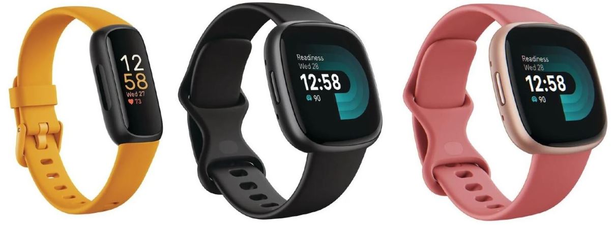 fitbit inspire 3 und fitbit versa 4 smartwatch