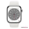 Apple Watch Series 8 = 41 mm, Weiß/Silber