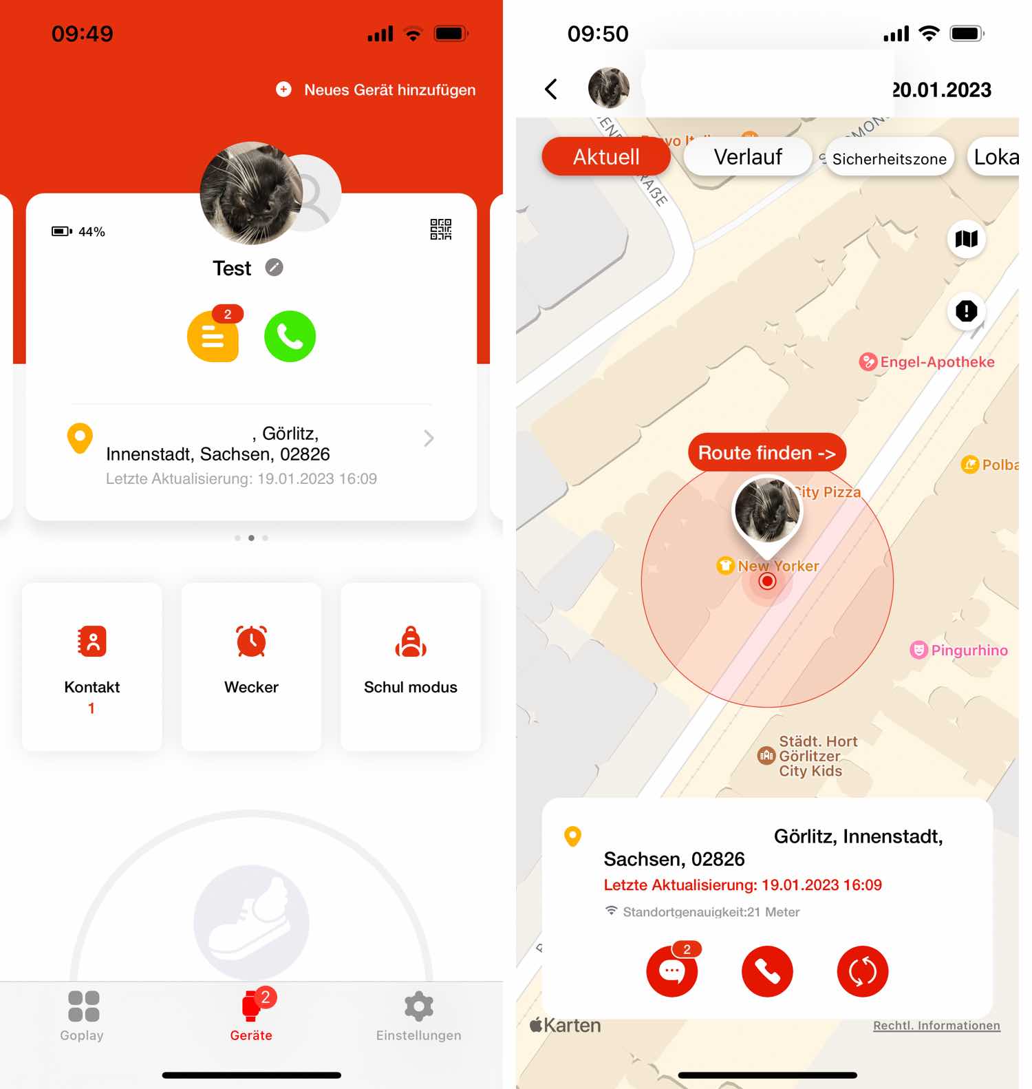 Xplora App Übersicht und Ortung Xplora App Übersicht und Ortung