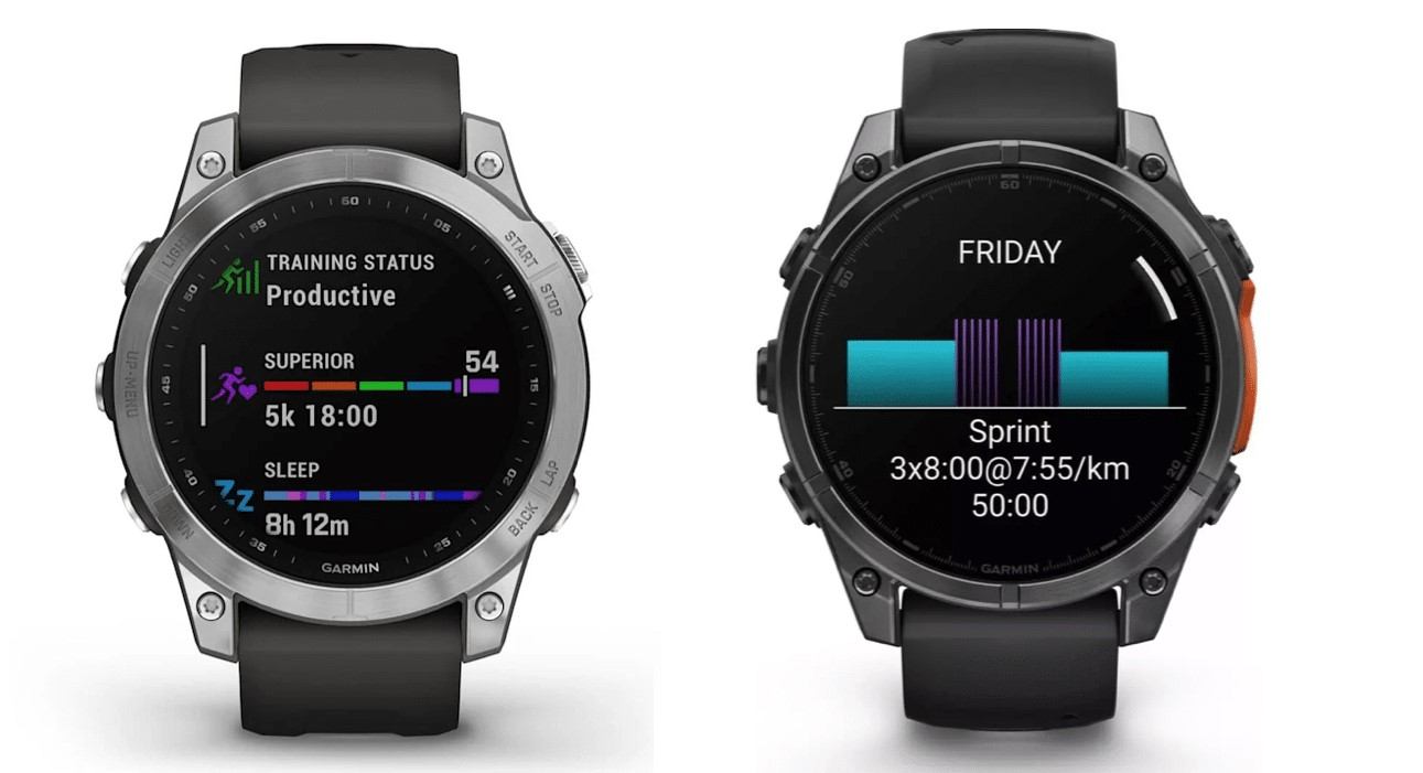 garmin fenix 7 vs fenix 8 fitness uhren